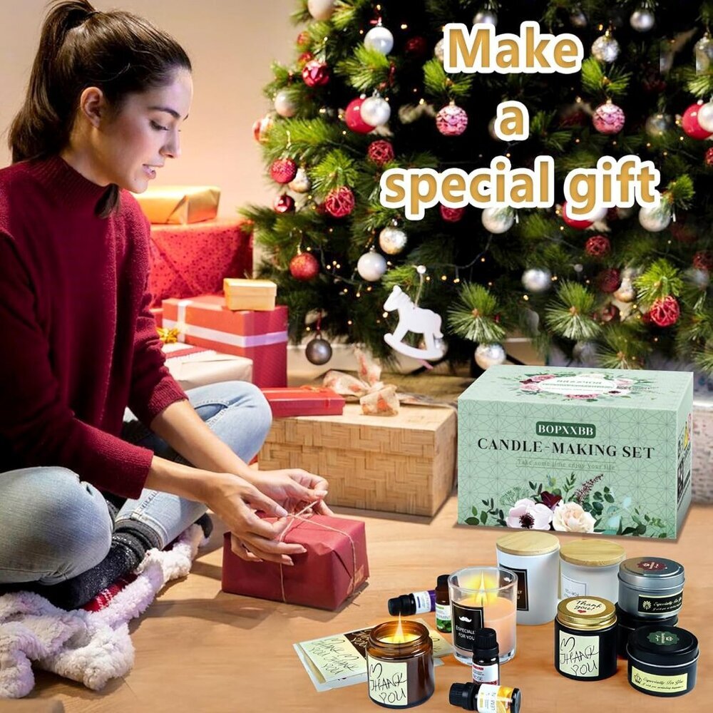 Complete Candle Making Kit, DIY Candle Making Supplies for Adults, Include Soy W - Picture 3 of 9
